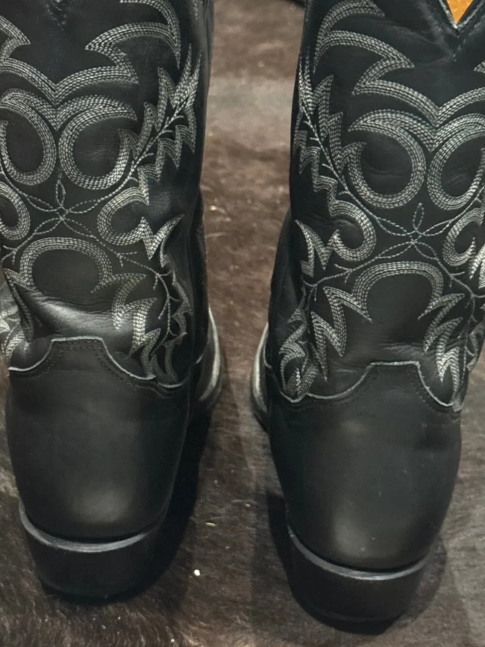 Tony Lama Segar Black Leather 12” Western Cowboy Boots Men’s 9 EE